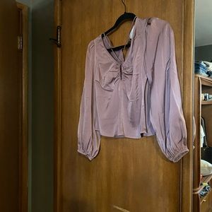 Astr the label, keyhole cutout top, mauve, xs